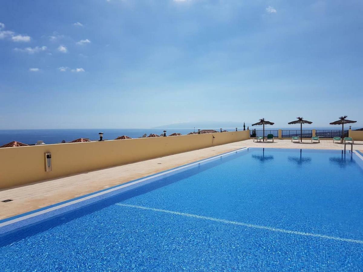 Villa Roque Del Conde With Fantastic Sea View, Terrace, Pool, Wifi, Sat-Tv, Garage Costa Adeje  Exterior foto